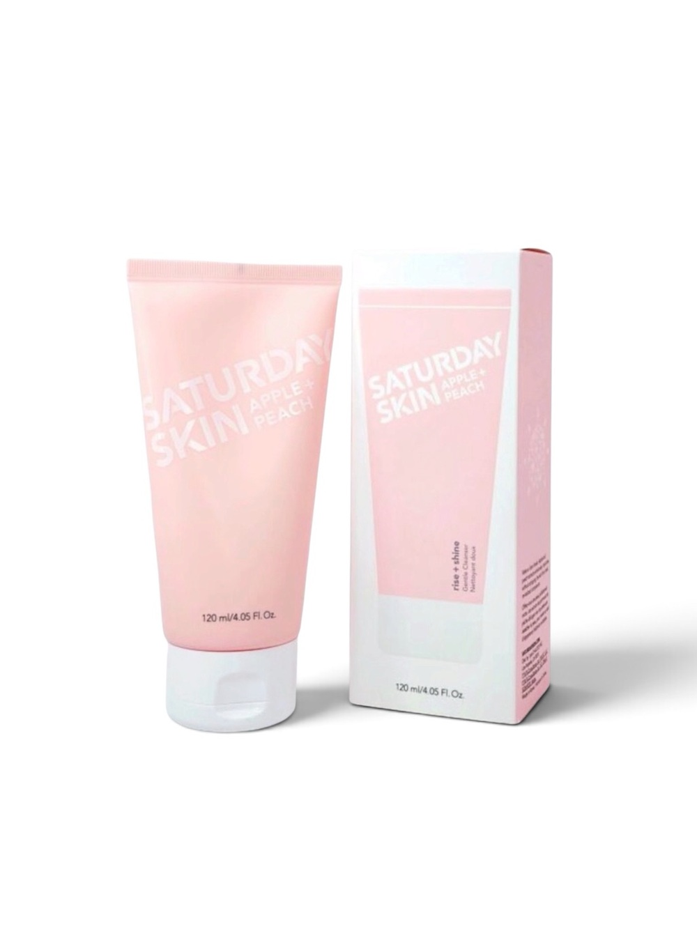 Saturday Skin rinse + shine Gentle Cleanser Apple + Peach NIB